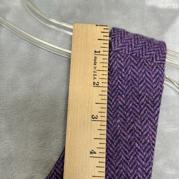 Michael Kors Made In Italy Dress Womens 6 Purple Violet Wool Herringbone Jumper - Picture 13 of 14